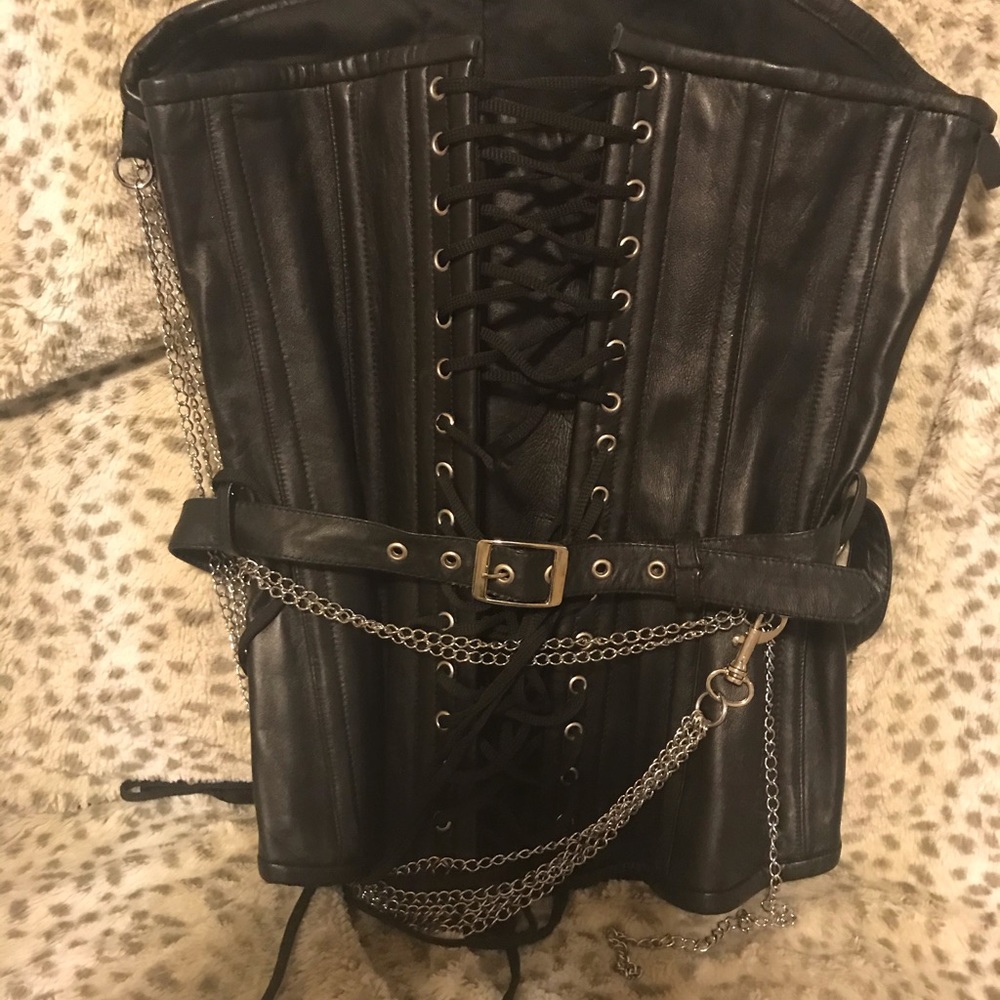 women’s Vance leather corset